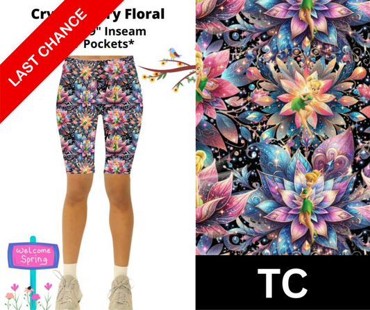 Crystal Fairy Floral Jamaica Shorts w/ Pockets
