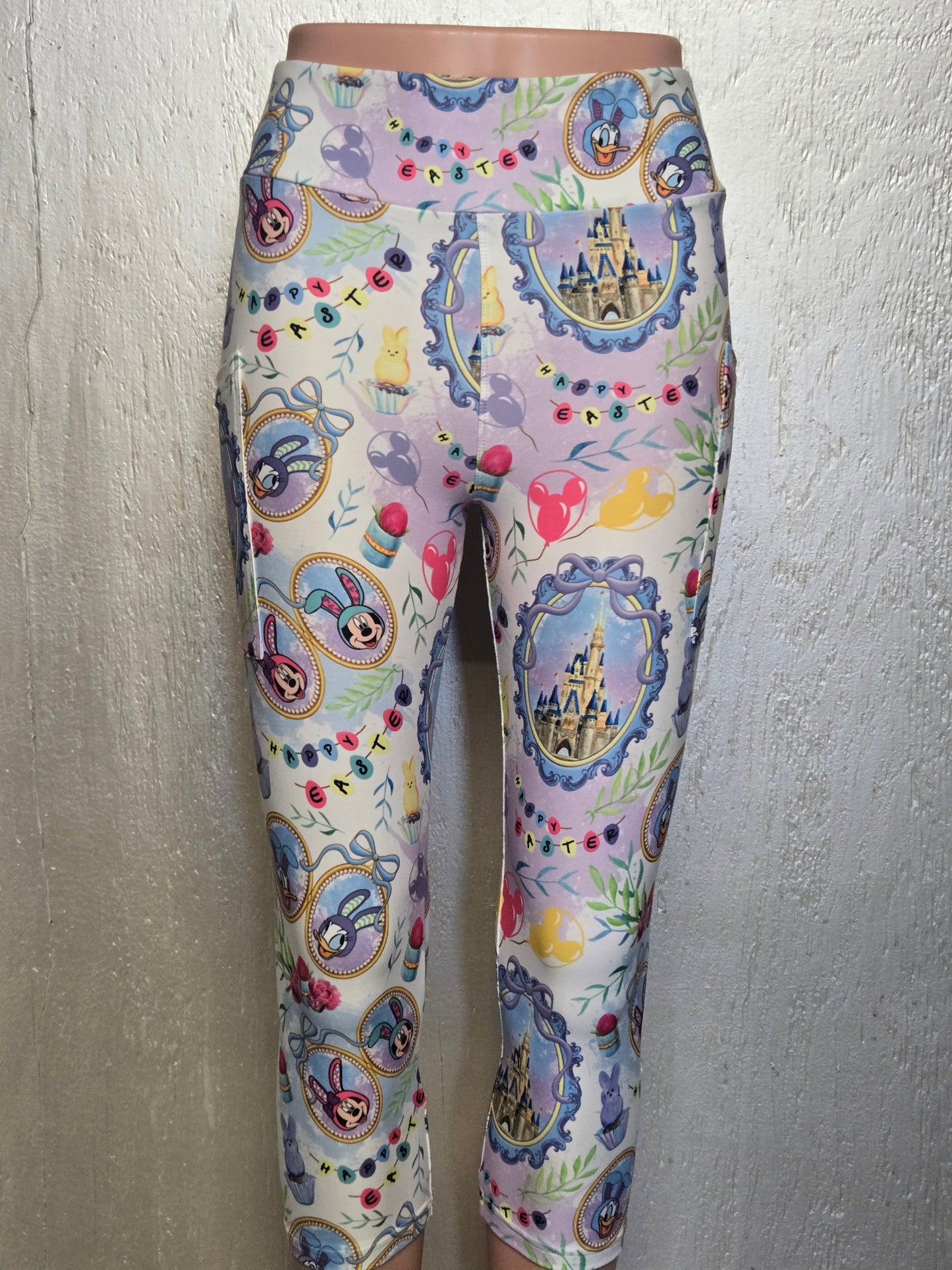 Happy Easter Friends leggings and capris with pockets