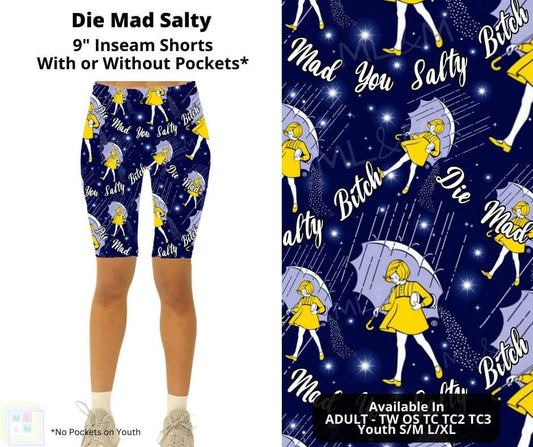 Die Mad Salty 9" Shorts w/ Pockets
