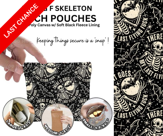 Flying F Skeleton Pinch Pouches
