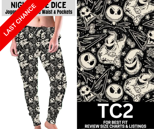 Nightmare Dice Fleece Joggers