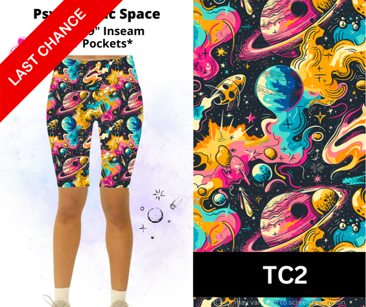 Psychedelic Space Shorts w/ Pockets