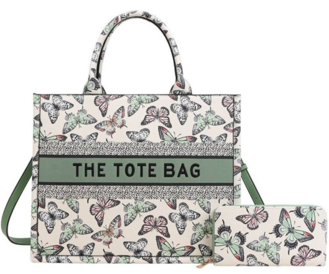 The Tote Bag with matching wallet in 5 colors! Preorder #0918