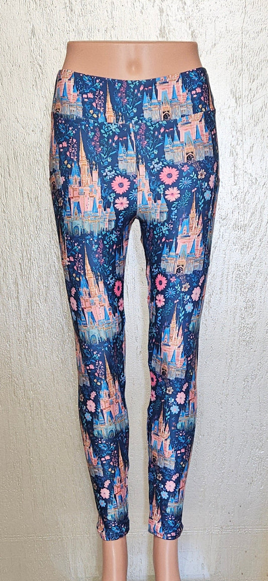 Flower Castle leggings, capris and skorts with pockets