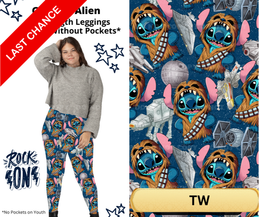 Galactic Alien Full Length Leggings w/ Pockets