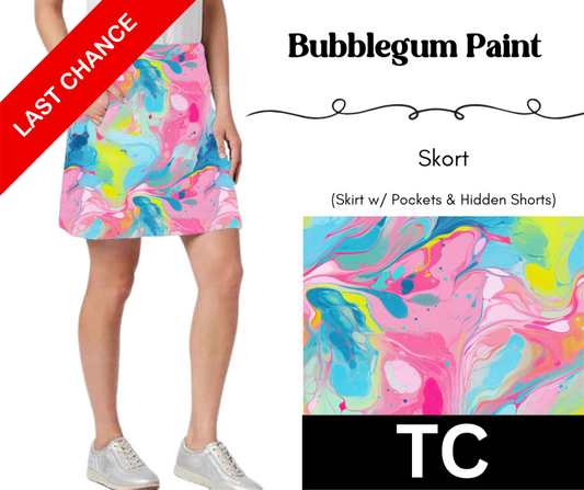 Bubblegum Paint Skort