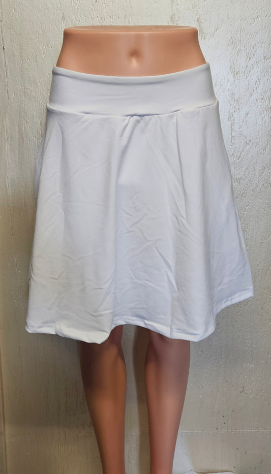 white skorts with pockets