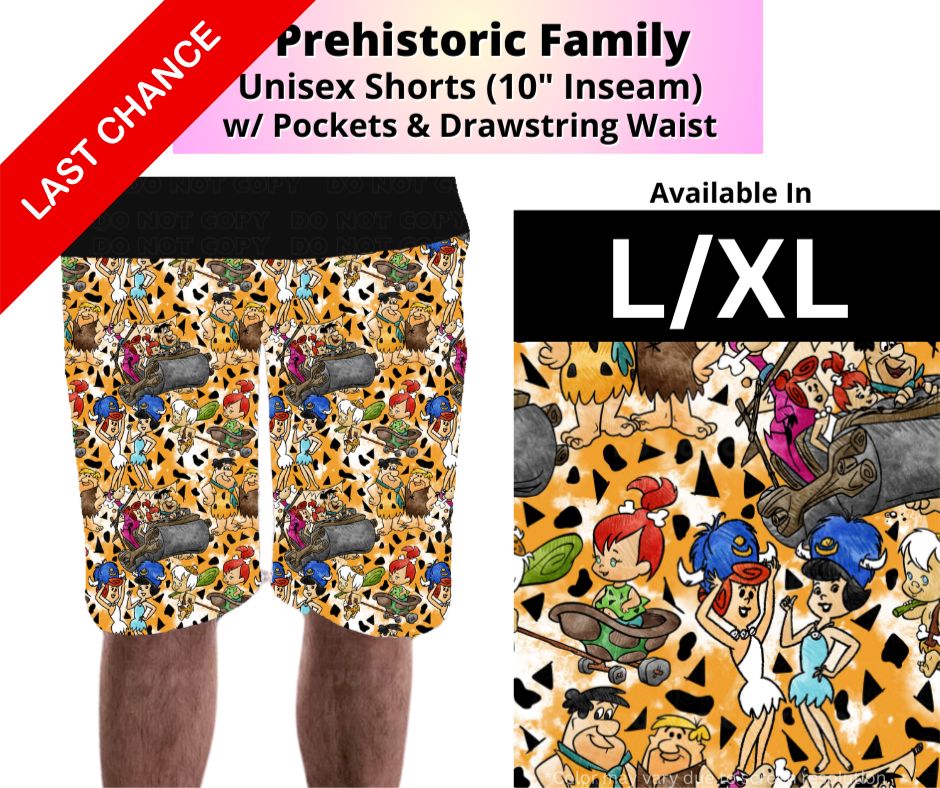 Prehistoric Family Unisex Shorts