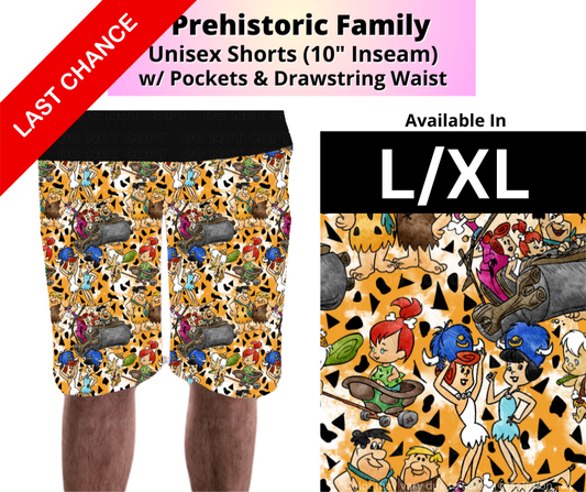 Prehistoric Family Unisex Shorts