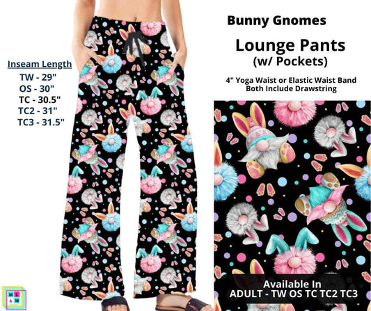 Bunny Gnomes Full Length Lounge Pants