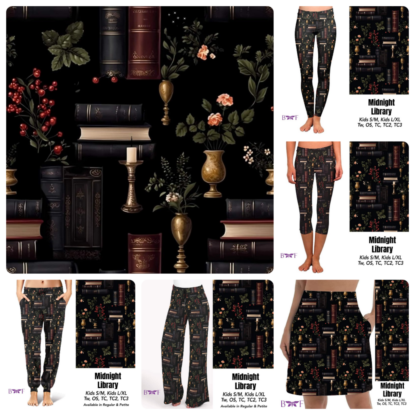 Midnight Library leggings with pockets