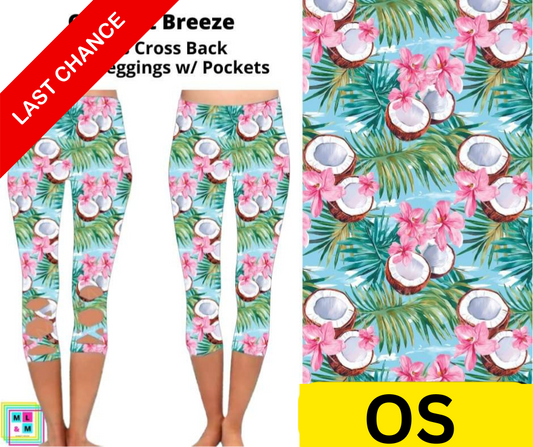 Coconut Breeze Criss Cross Capri w/ Pockets