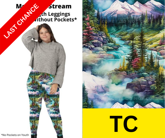 Mountain Stream Full Length Leggings w/ Pockets