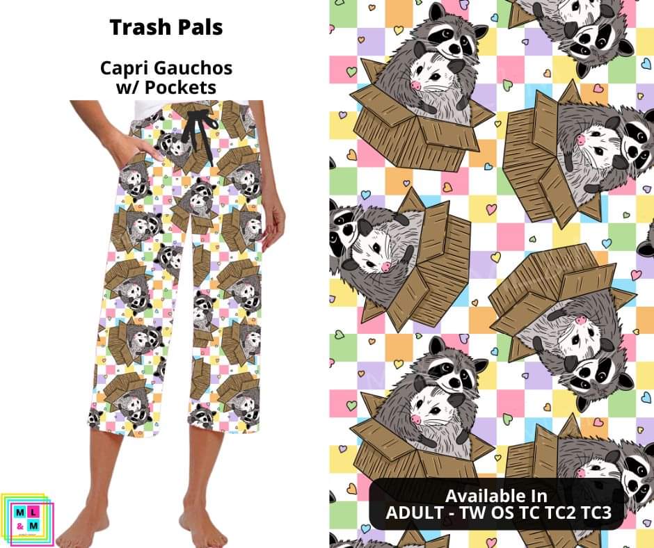 Trash Pals Capri Gauchos