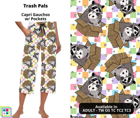 Trash Pals Capri Gauchos