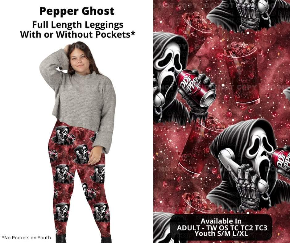 Pepper Ghost Full Length Leggings w/ Pockets
