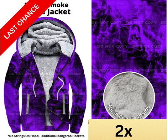 Purple Smoke Fleece Jackets