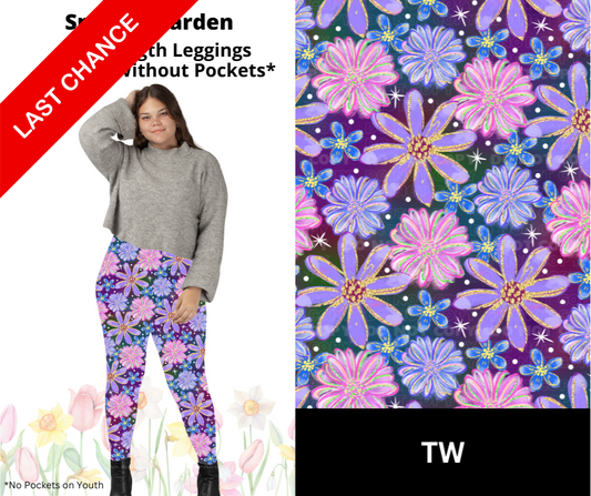 Sparkle Garden Full Length Leggings w/ Pockets
