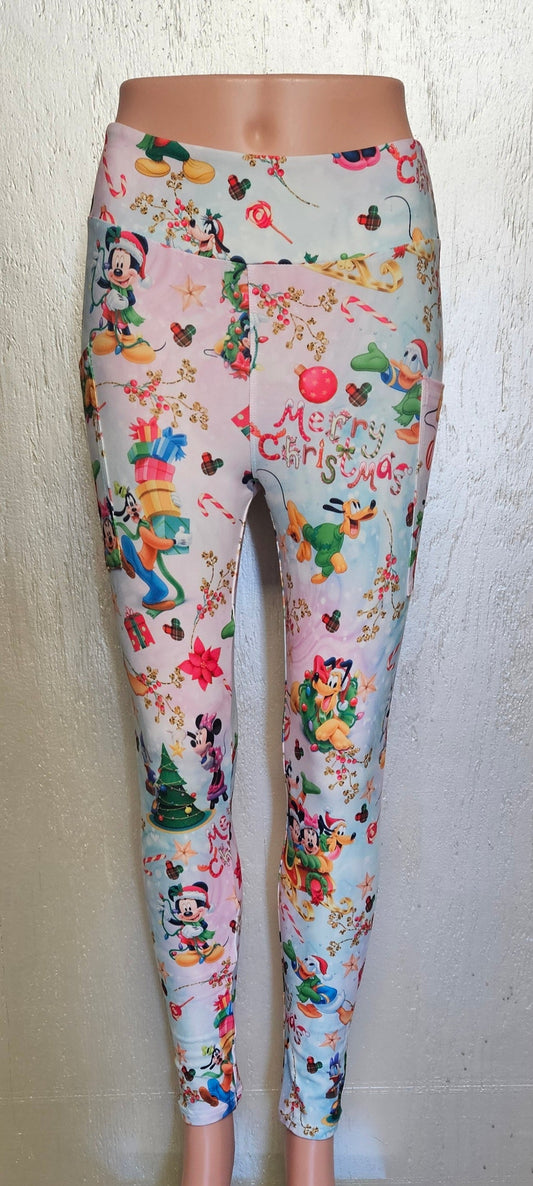Christmas Day leggings with pockets
