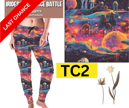 Iridescent Space Battle Joggers