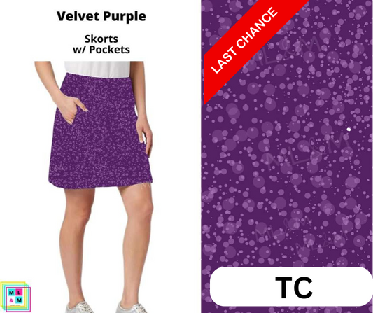 Velvet Purple Skort