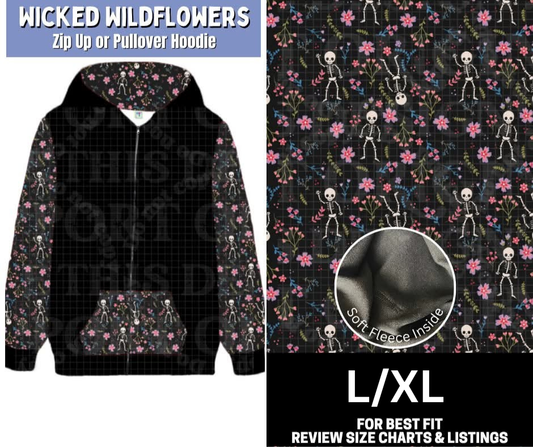 Wicked Wildflowers Zip-Up Hoodie