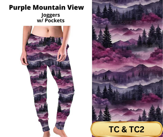 Purple Mountain View Joggers