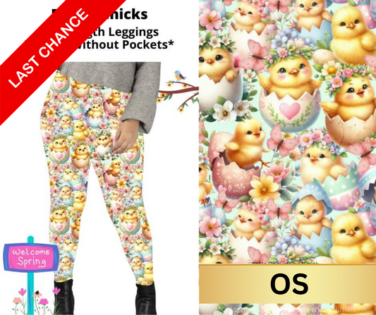 Easter Chicks Full Length Leggings w/ Pockets
