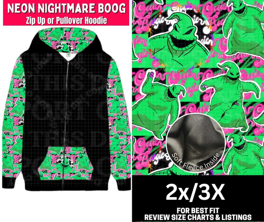 Neon Nightmare Boog Zip-Up Hoodie