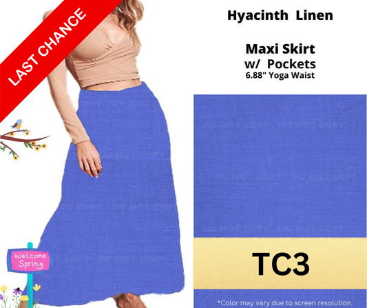 Hyacinth Linen Maxi Skirt