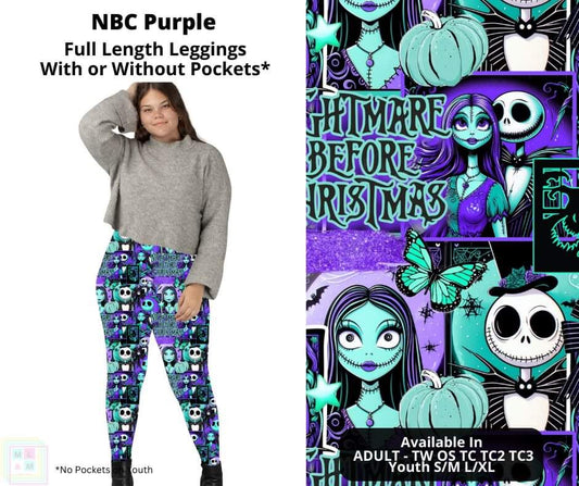 NBC Purple Full Length Leggings w/ Pockets