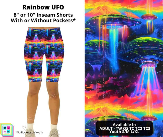 Rainbow UFO Shorts w/ Pockets