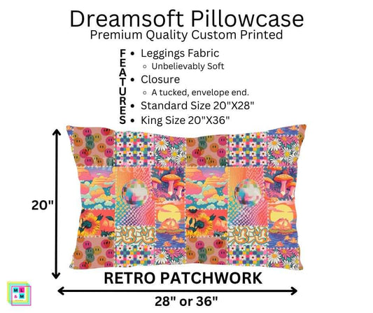 Retro Patchwork Dreamsoft Pillowcase