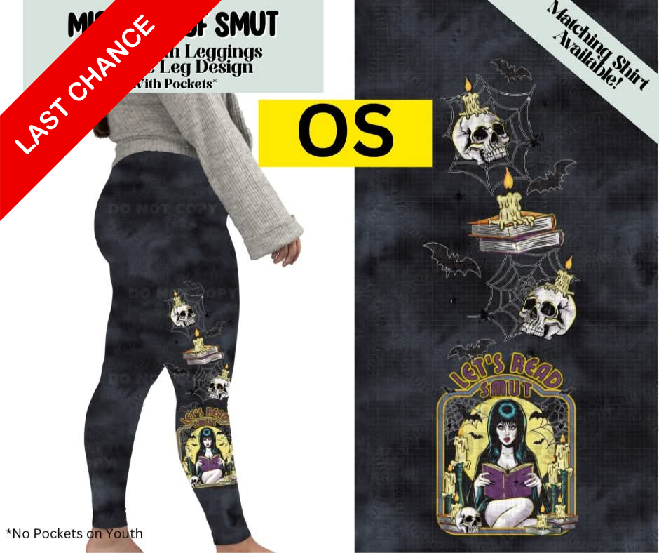 Mistress Of Smut Full Length Leggings w/ Side Leg Designs