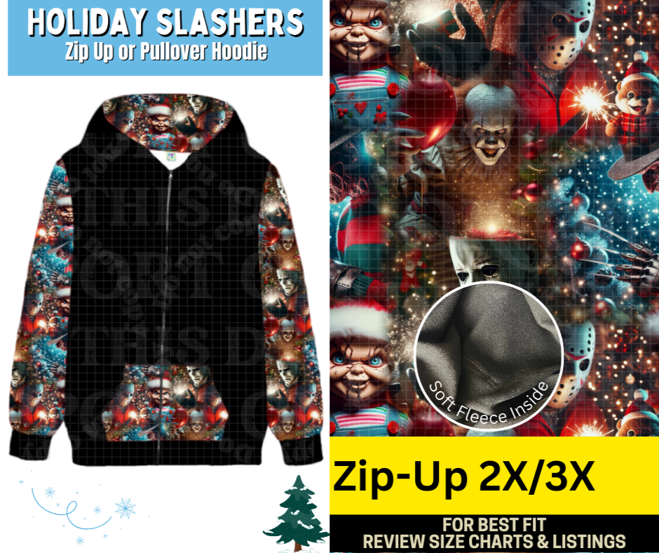 Holiday Slashers Zip-Up Hoodie