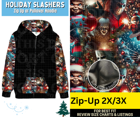 Holiday Slashers Zip-Up Hoodie