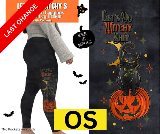 Let's Do Witchy S Full Length Leggings w/ Side Leg Designs