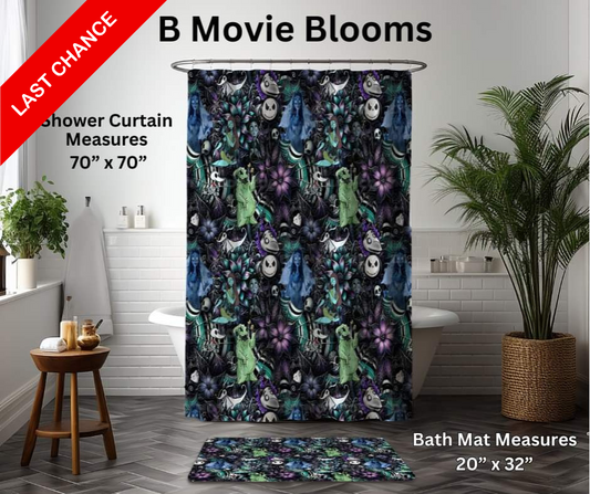 B Movie Blooms Custom Bath Mat