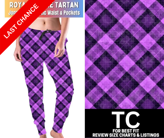 Royal Purple Tartan Joggers