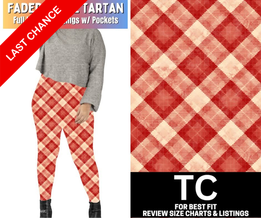 Faded Flame Tartan Fleece Leggings