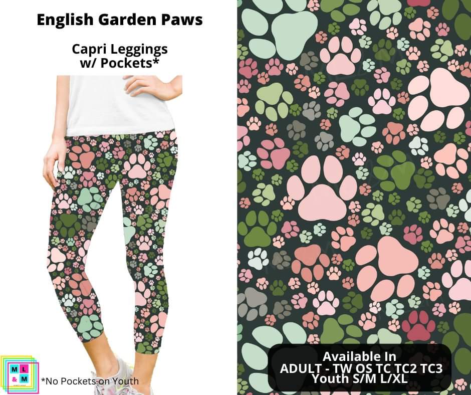 English Garden Paws Capri Length w/ Pockets
