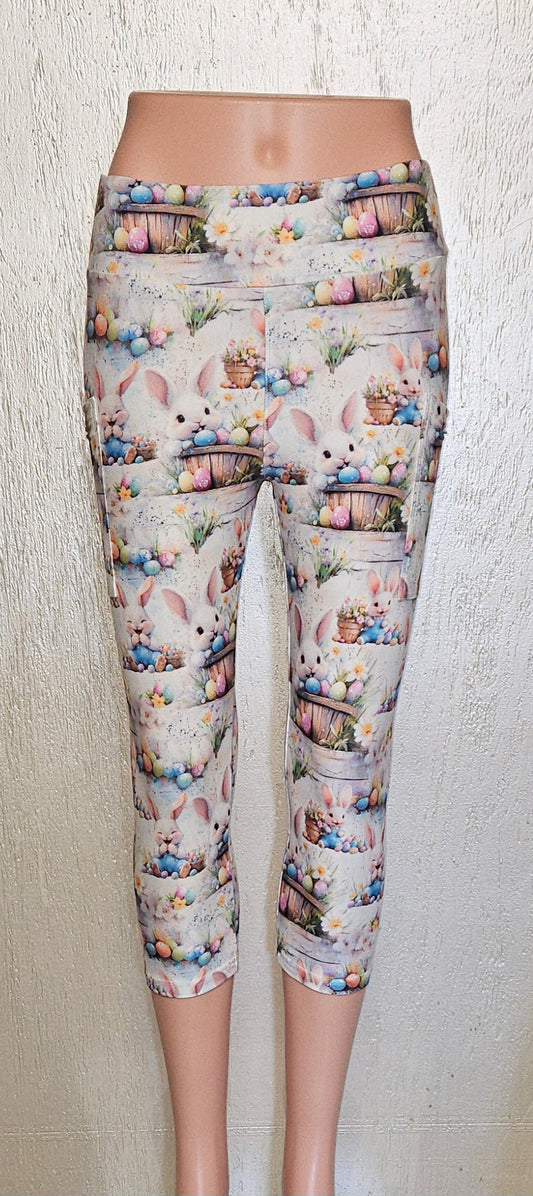 Easter Bunny capris with pockets