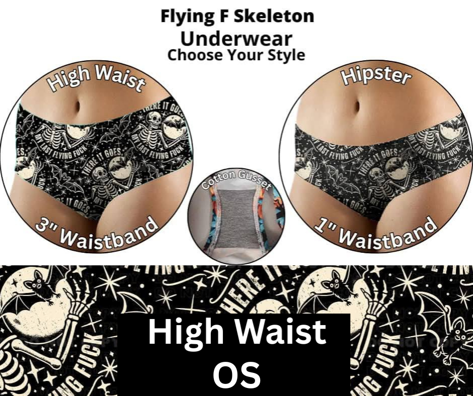 Flying F Skeleton High Waist Underwear