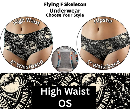Flying F Skeleton High Waist Underwear