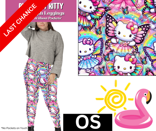 Butterfly Kitty Full Length Leggings w/ Pockets
