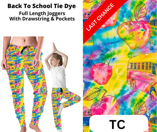 Back To School Tie Dye Joggers