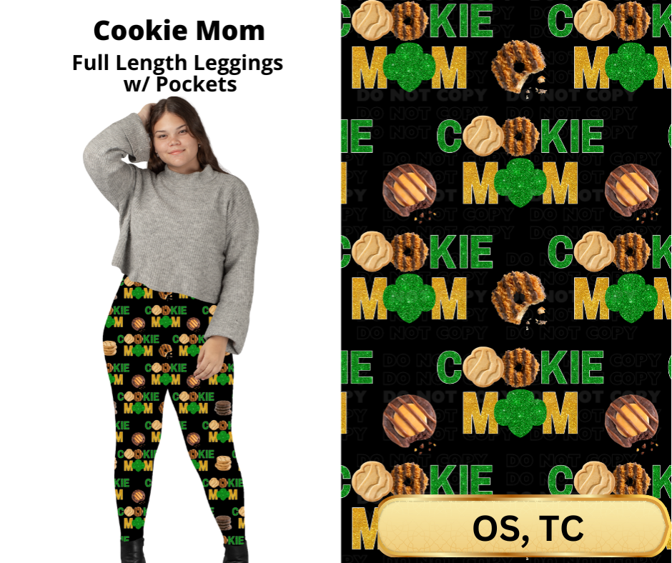 Cookie Mom Full Length Leggings w/ Pockets