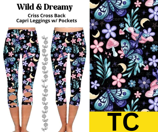 Wild & Dreamy Criss Cross Capri w/ Pockets