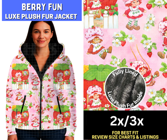 Berry Fun Luxe Fur Jacket