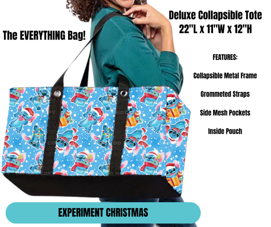 Experiment Christmas Collapsible Tote
